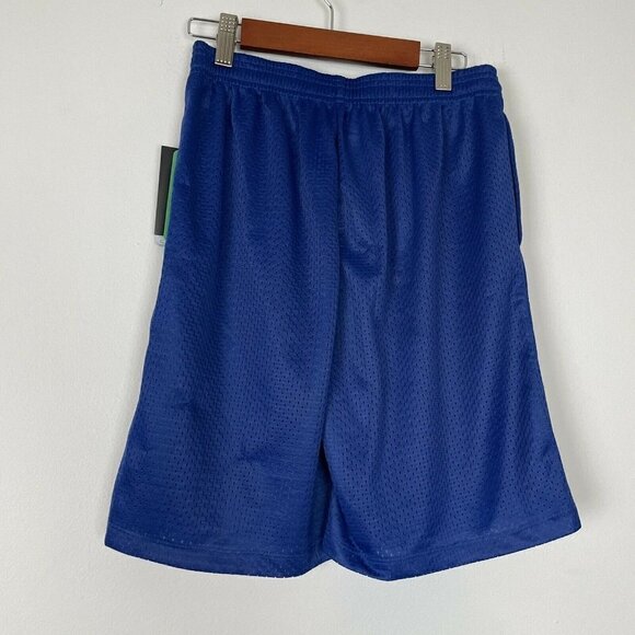 TSLA Tesla Blue Mesh Shorts Perfomance Training Hyper Dri Boys Size Medium - Picture 4 of 6